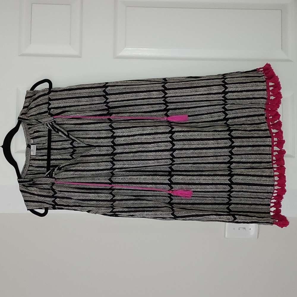 Boho Sleevless Tunic Dress Beach Coverup